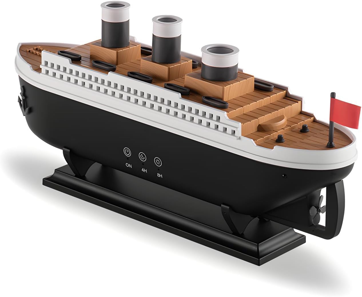 ๐ข Titanic Humidifier & Aroma Diffuser ๐ซ | 250ML Cool Mist ๐ง | 7 LED Lights ๐ | Remote-Controlled ๐ฎ | Auto Shut-Off ๐ค โ Perfect for Bedroom, Office & More! ๐ โจ