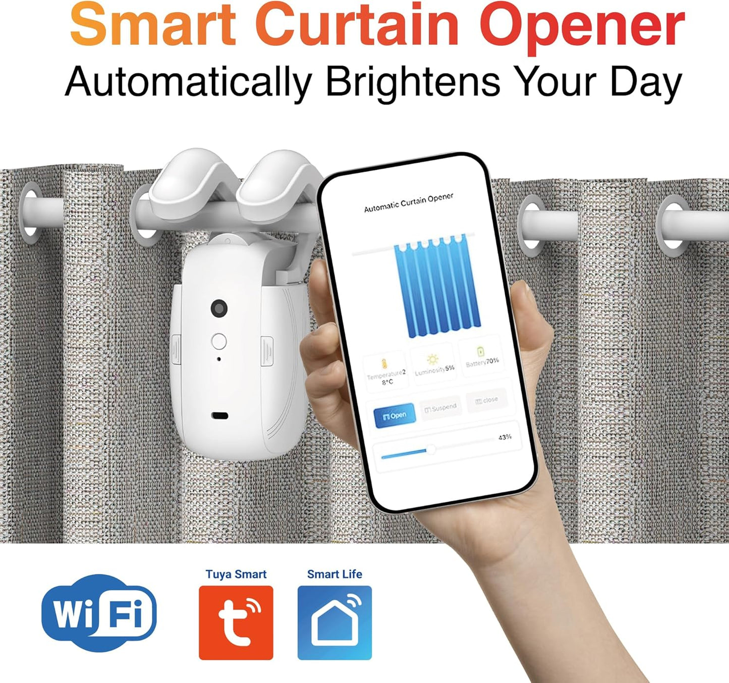 ๐ Smart Automatic Curtain Opener โ Effortless Living at Your Fingertips! ๐ฑ | Remote Control Curtain Motor for Home | Smooth, Silent & Hands-Free Convenience โจ