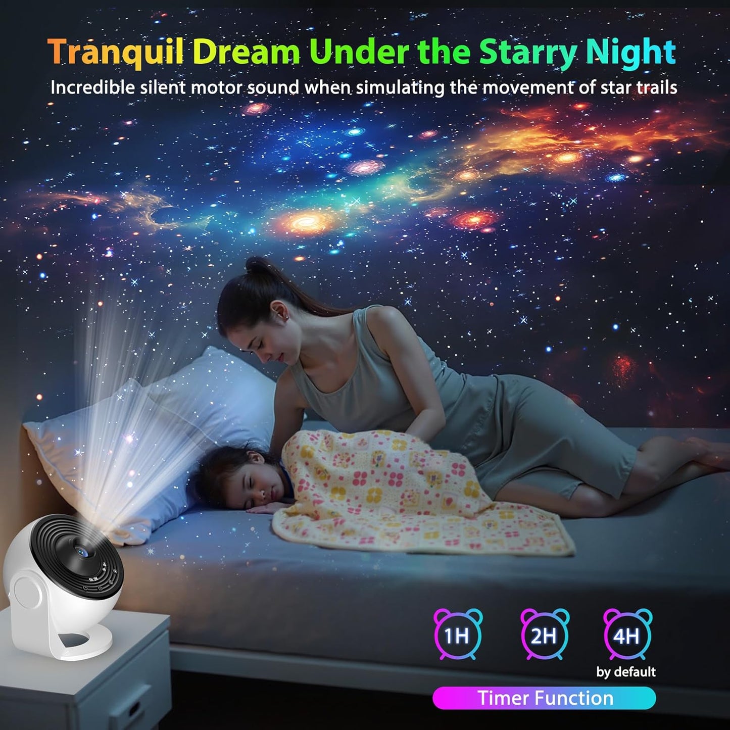 🌌 Galaxy Projector Pro 🌠 | 12-in-1 Star & Planetarium Light 🌍 | HD Film Discs 🎞 | 360° Rotation 🔄 | Adjustable Focus 🎯 | Auto Timer ⏰ | Easy 4-Button Control 🔘 | Perfect for Kids & Adults 🛏✨