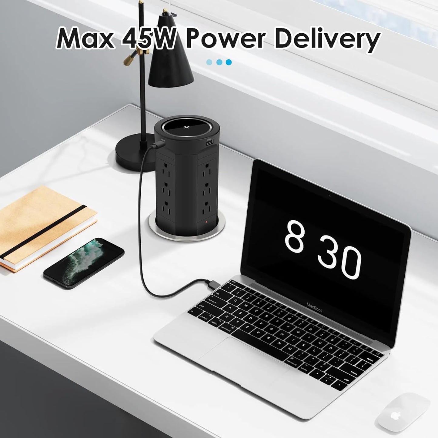 ⚡️ 4-Inch Pop-Up Outlet for Countertops 🏠 | 17-in-1 Power Hub 🔌 w/ 45W USB ⚙️ 15W Wireless Charger 📱 12 Outlets + 4 USB Ports 🔋 Tamper-Resistant 🛡️ – Perfect for Home, Office & Kitchen 🍳🖥️