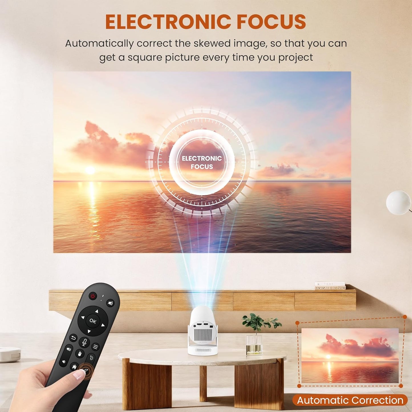🎬 Mini 4K Smart Projector with WiFi & Bluetooth 5.4 🔥 | Netflix Certified 🍿 Android 11 📱 Voice Control 🎙️ Auto Keystone 🔧 Air Mouse Remote 🕹️ – Home Cinema & Bedroom Magic (HY300Plus)